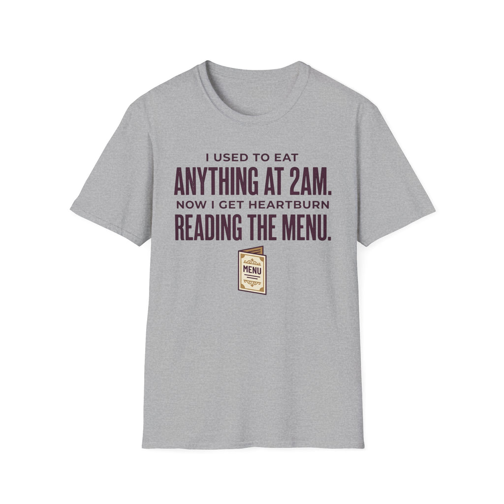 Heartburn Reading The Menu T-Shirt