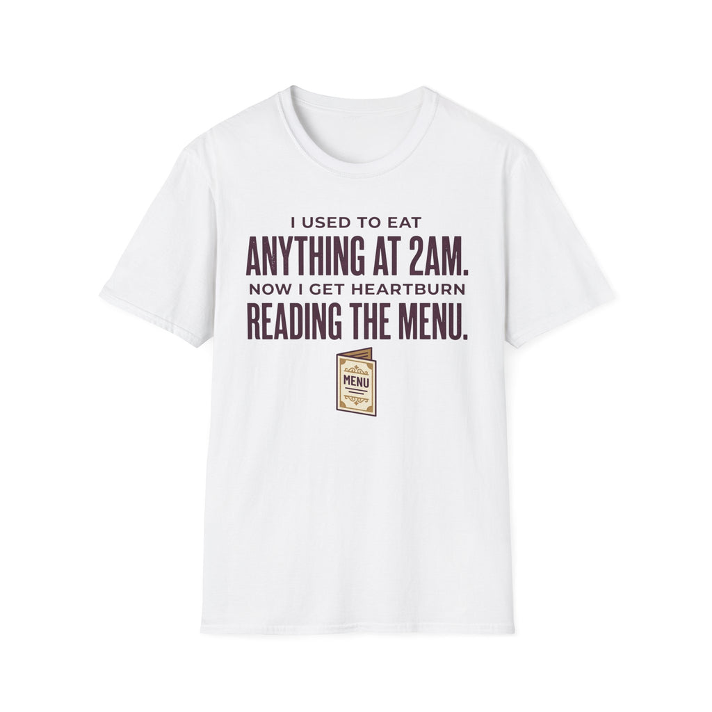 Heartburn Reading The Menu T-Shirt