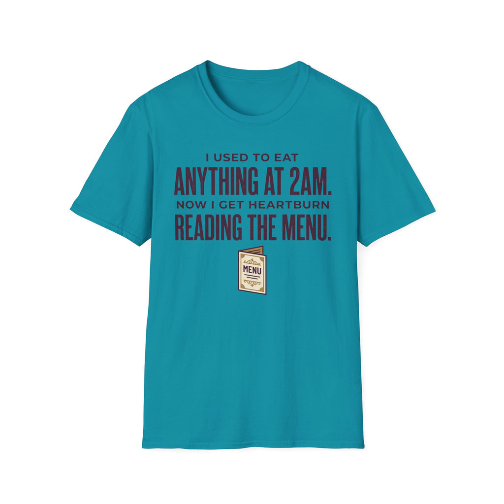 Heartburn Reading The Menu T-Shirt