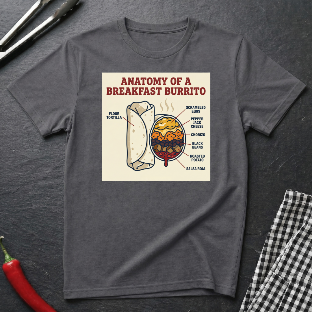 Breakfast Burrito Anatomy T-Shirt