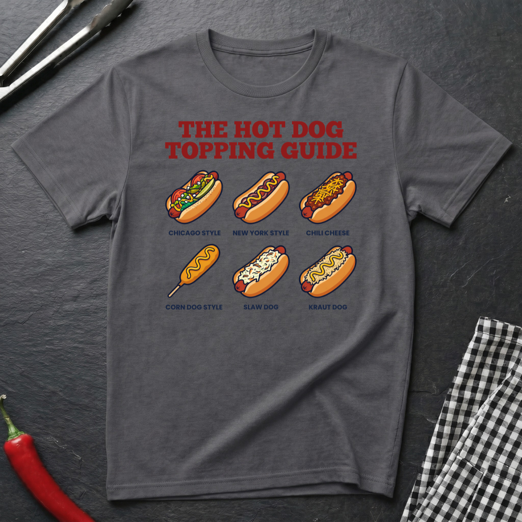 Hot Dog Topping Guide T-Shirt