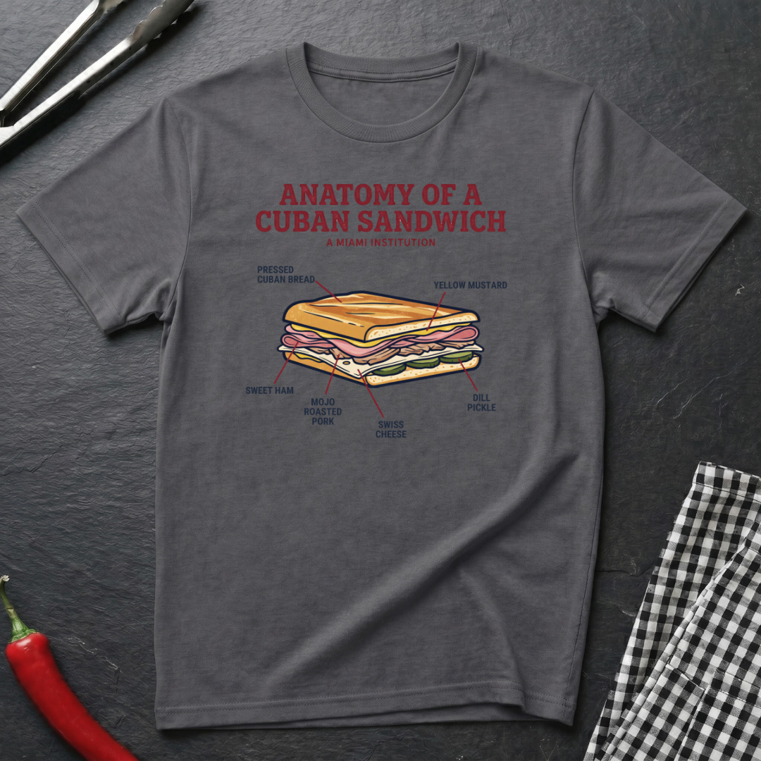 Cuban Sandwich Anatomy T-Shirt