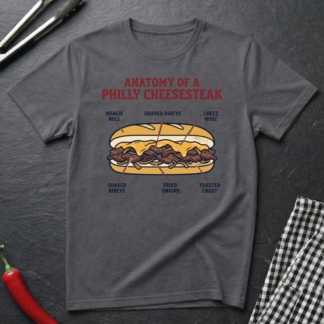 Cheesesteak Anatomy T-Shirt