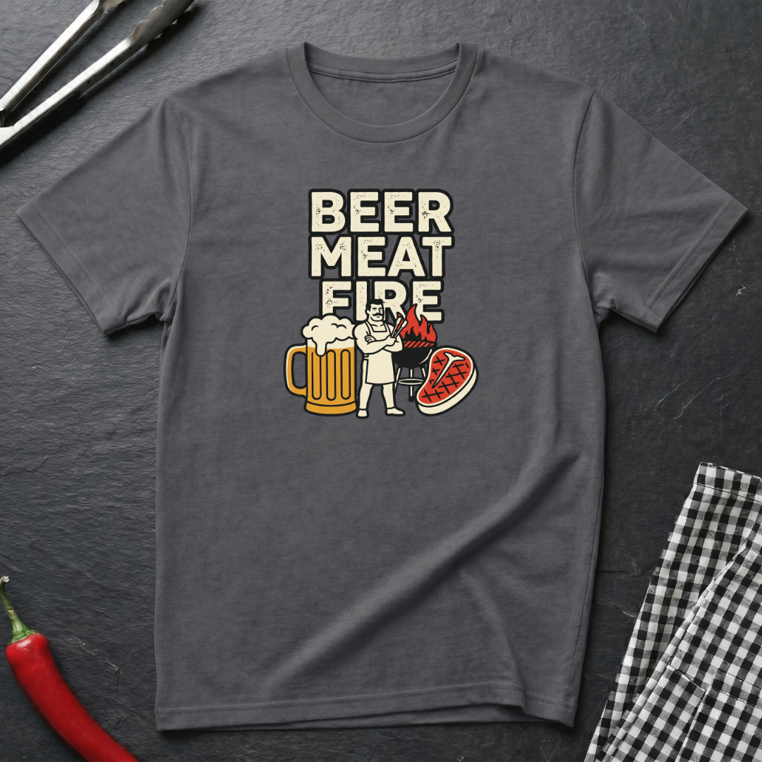 Beer Meat Fire T-Shirt