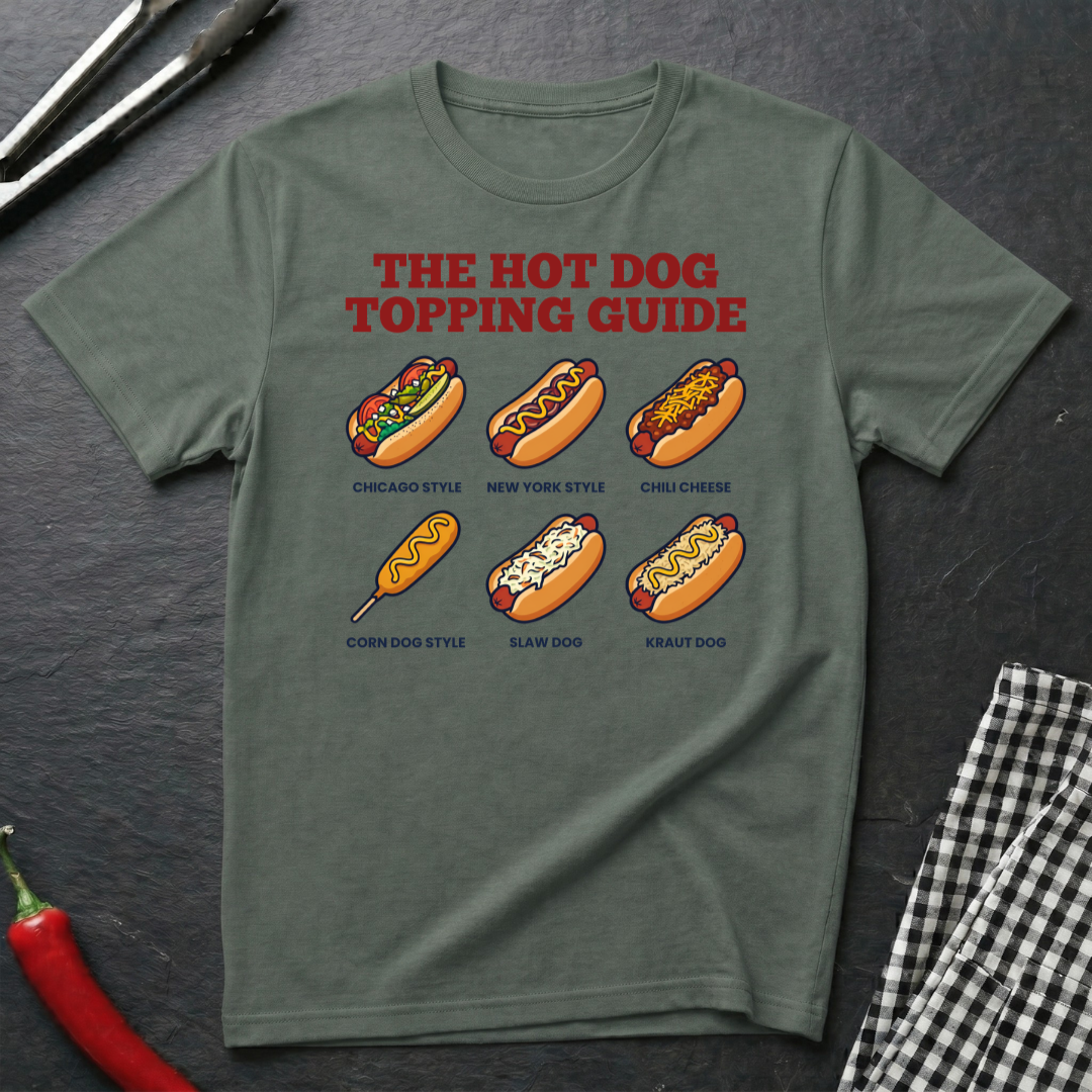 Hot Dog Topping Guide T-Shirt