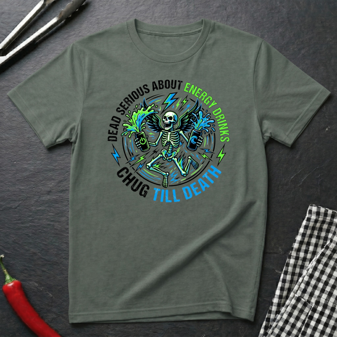 Dead Serious About Energy Drinks T-Shirt