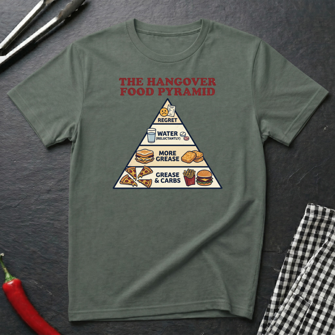Hangover Food Pyramid T-Shirt