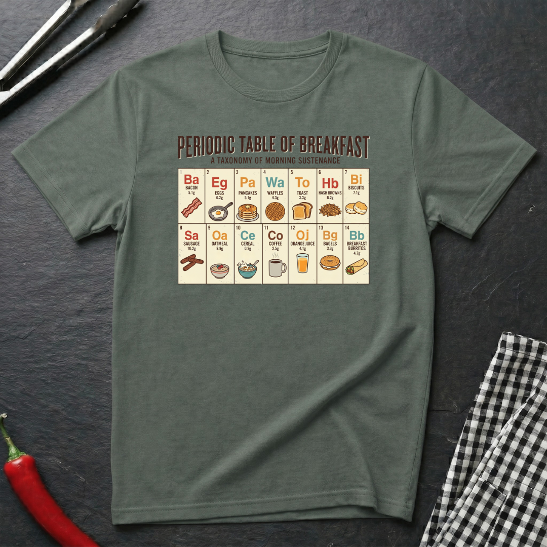 Periodic Table Of Breakfast T-Shirt
