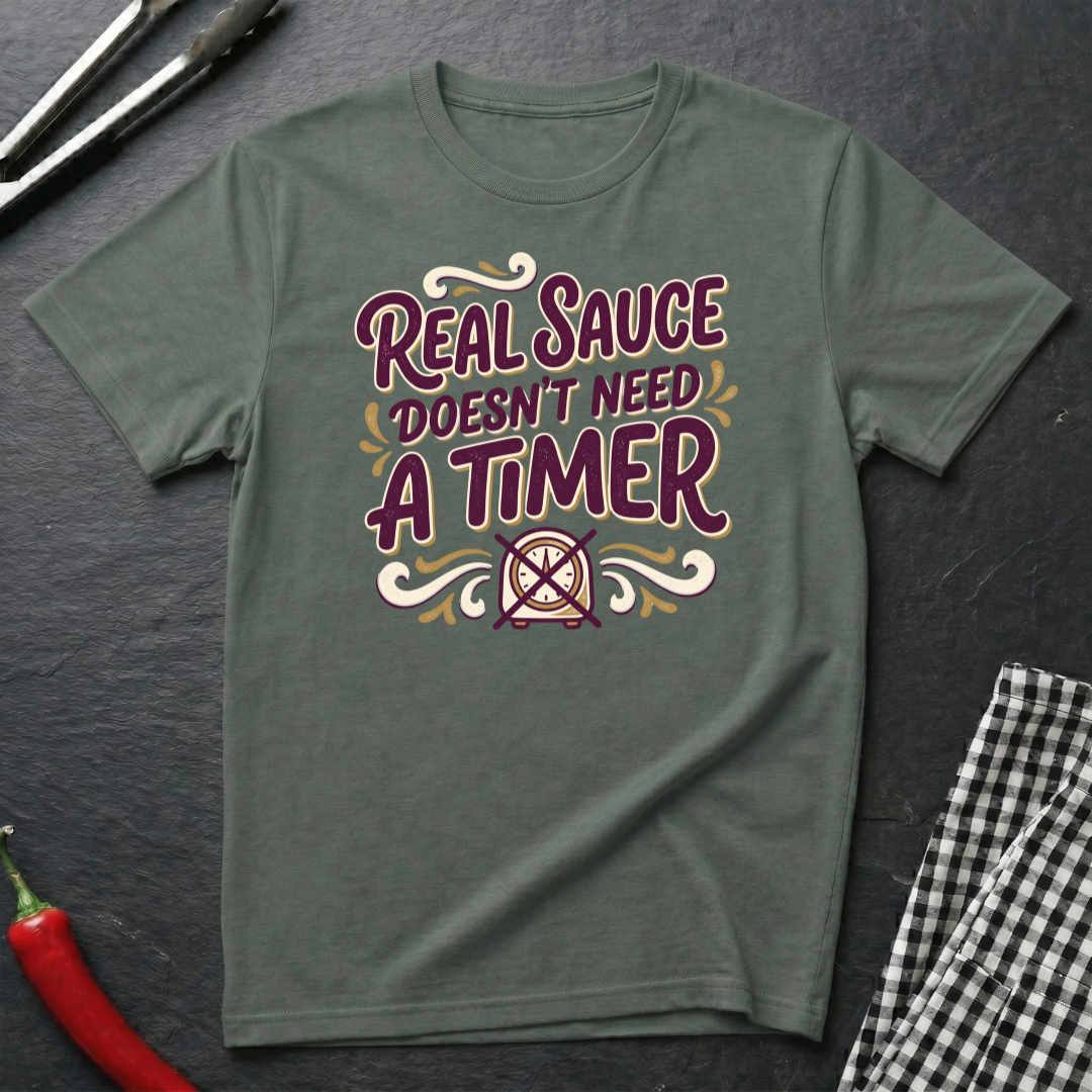 Sauce Doesn't Need A Timer T-Shirt