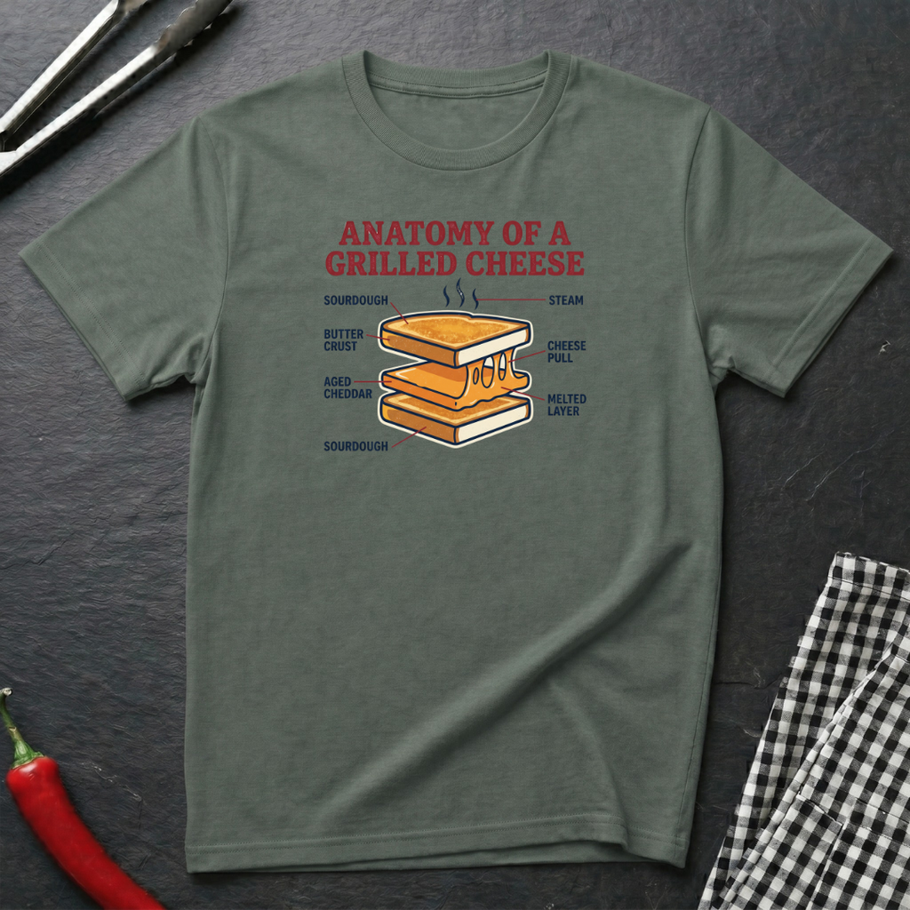 Grilled Cheese Anatomy T-Shirt