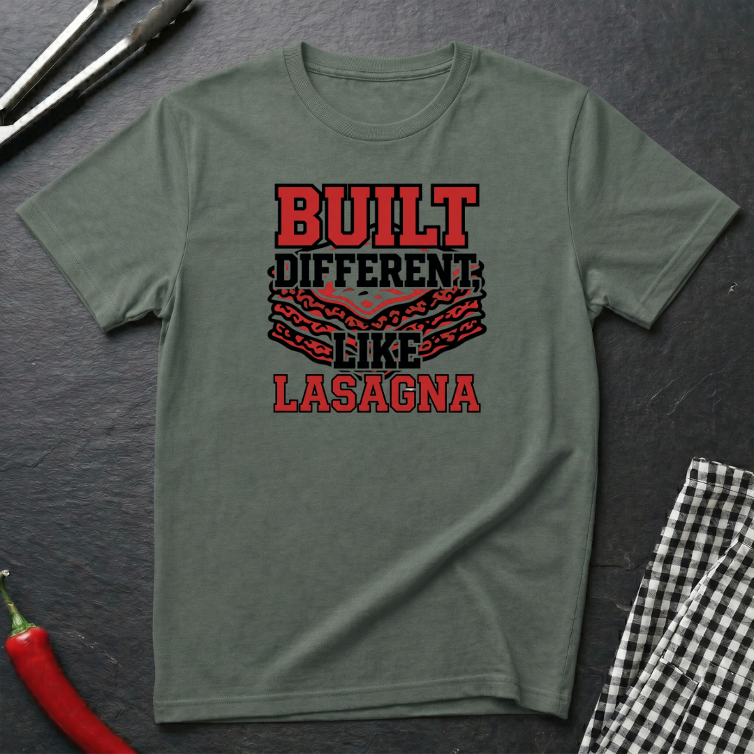 Built Different Like Lasagna T-Shirt