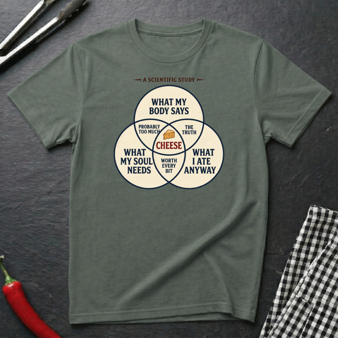 Cheese Need Diagram T-Shirt
