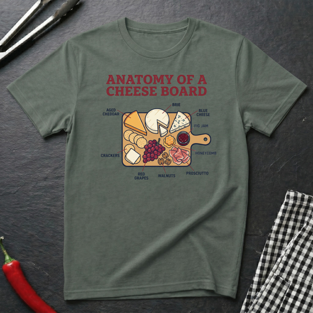 Cheese Board Anatomy T-Shirt