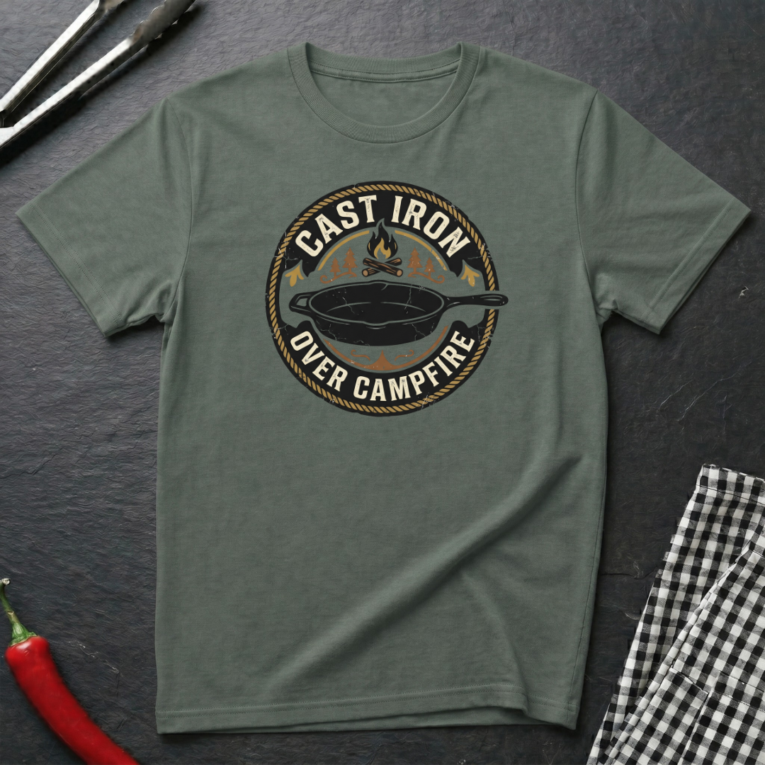 Cast Iron Over Campfire T-Shirt
