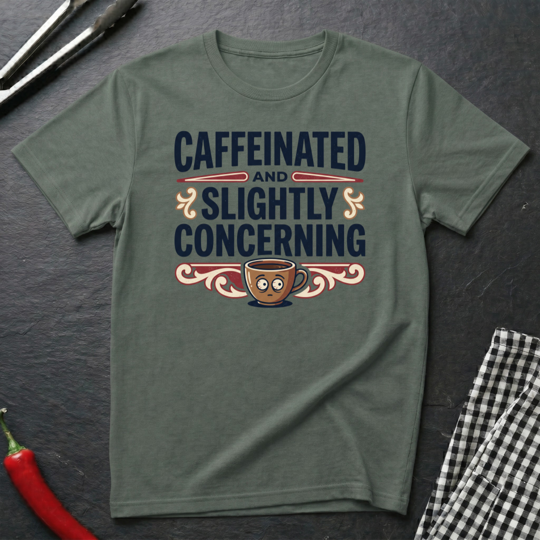 Caffeinated & Concerning T-Shirt