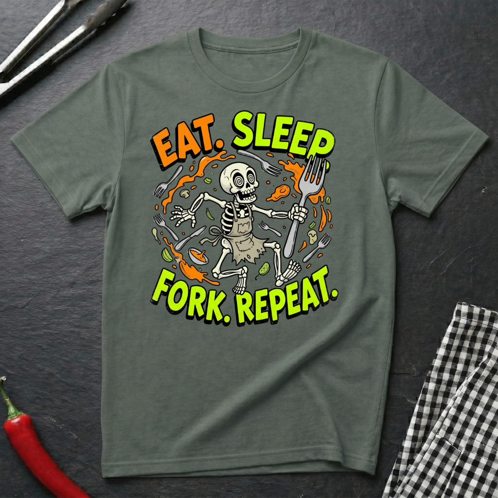 Eat.Sleep.Fork.Repeat. T-Shirt