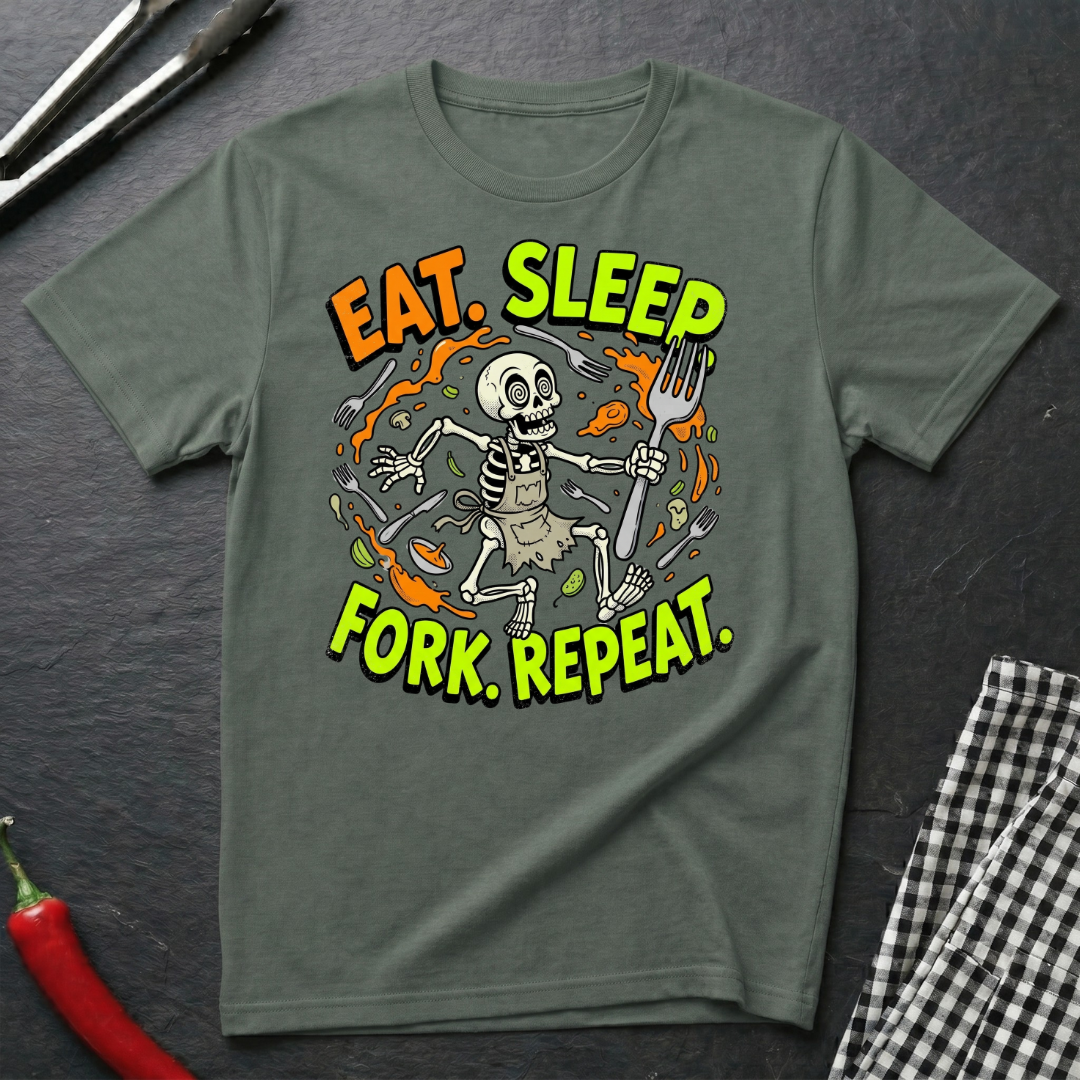 Eat.Sleep.Fork.Repeat. T-Shirt