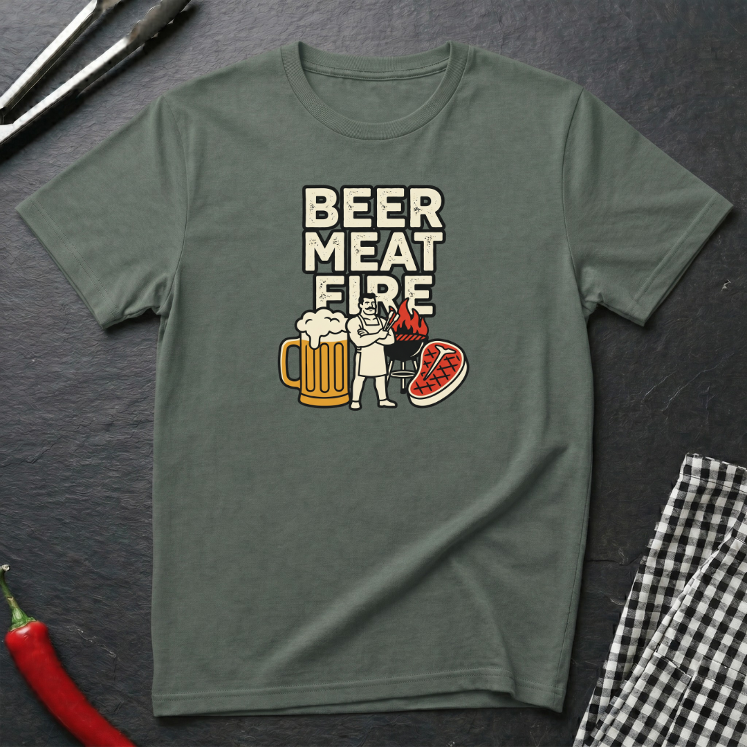 Beer Meat Fire T-Shirt