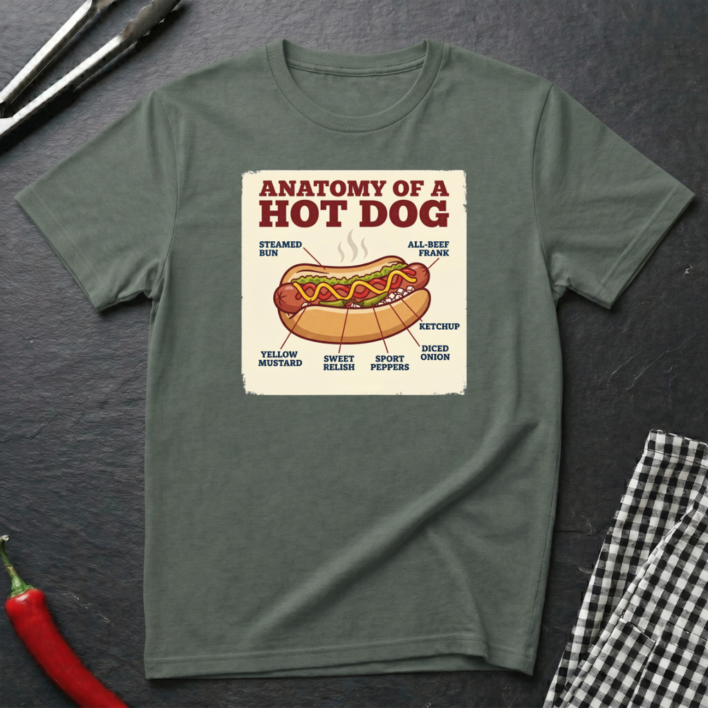 Hot Dog Anatomy T-Shirt