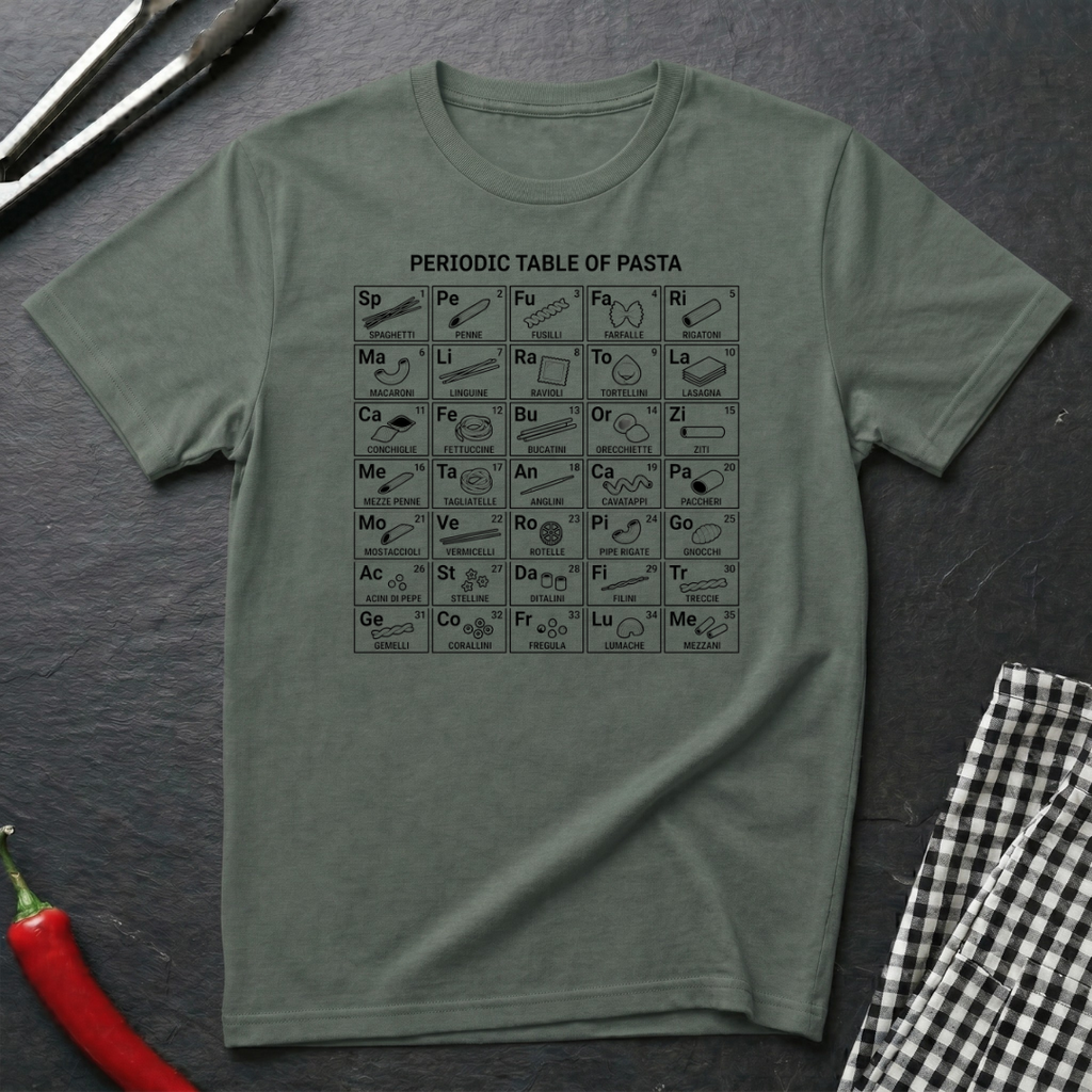 Periodic Table Of Pasta T-Shirt