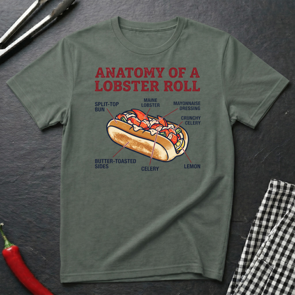 Lobster Roll Anatomy T-Shirt