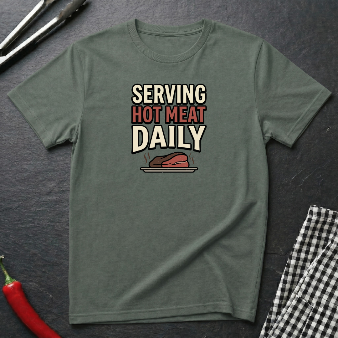 Serving Hot Meat Daily T-Shirt