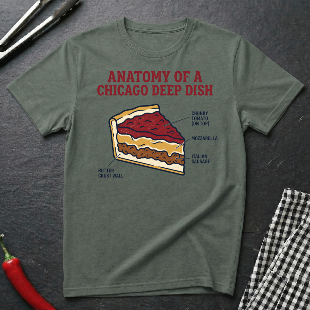 Chicago Deep Dish Anatomy T-Shirt