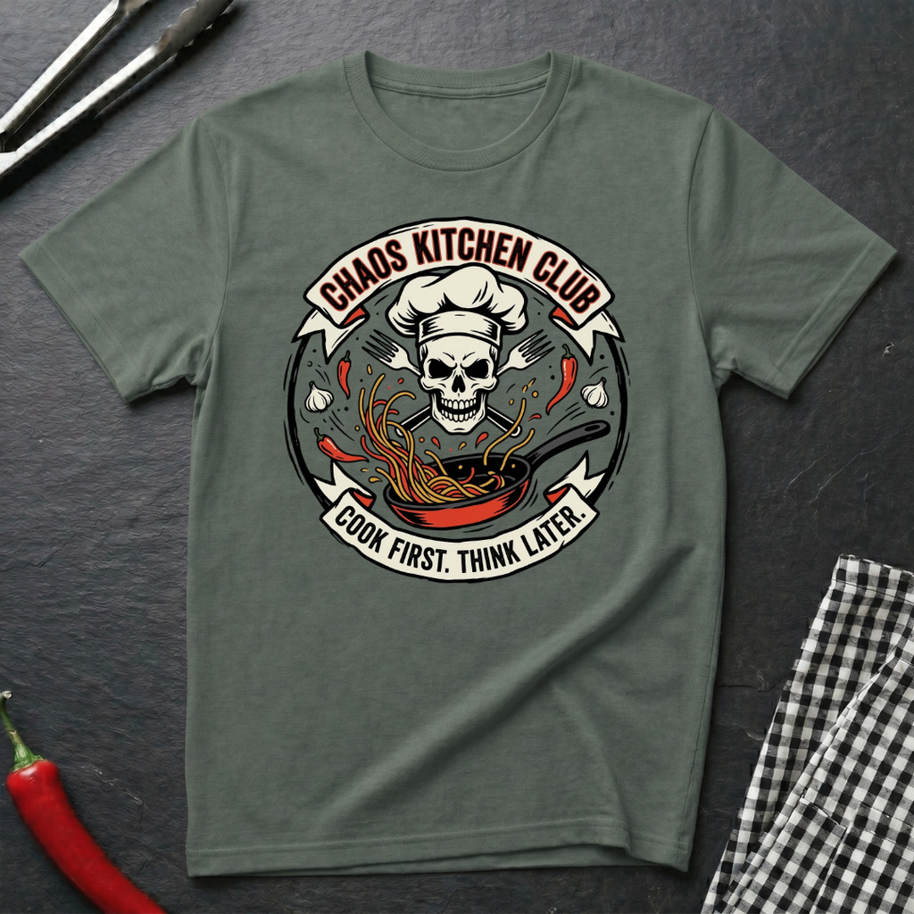 Cook First Think Later T-Shirt