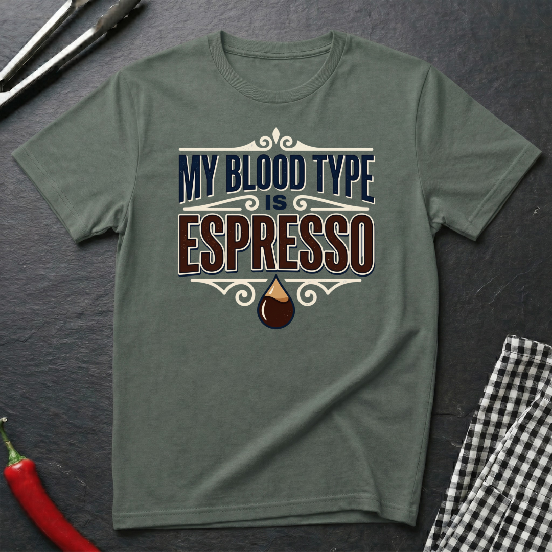 My Blood Type Is Espresso T-Shirt