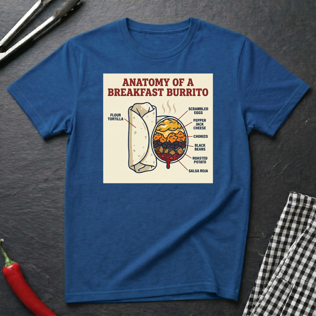 Breakfast Burrito Anatomy T-Shirt