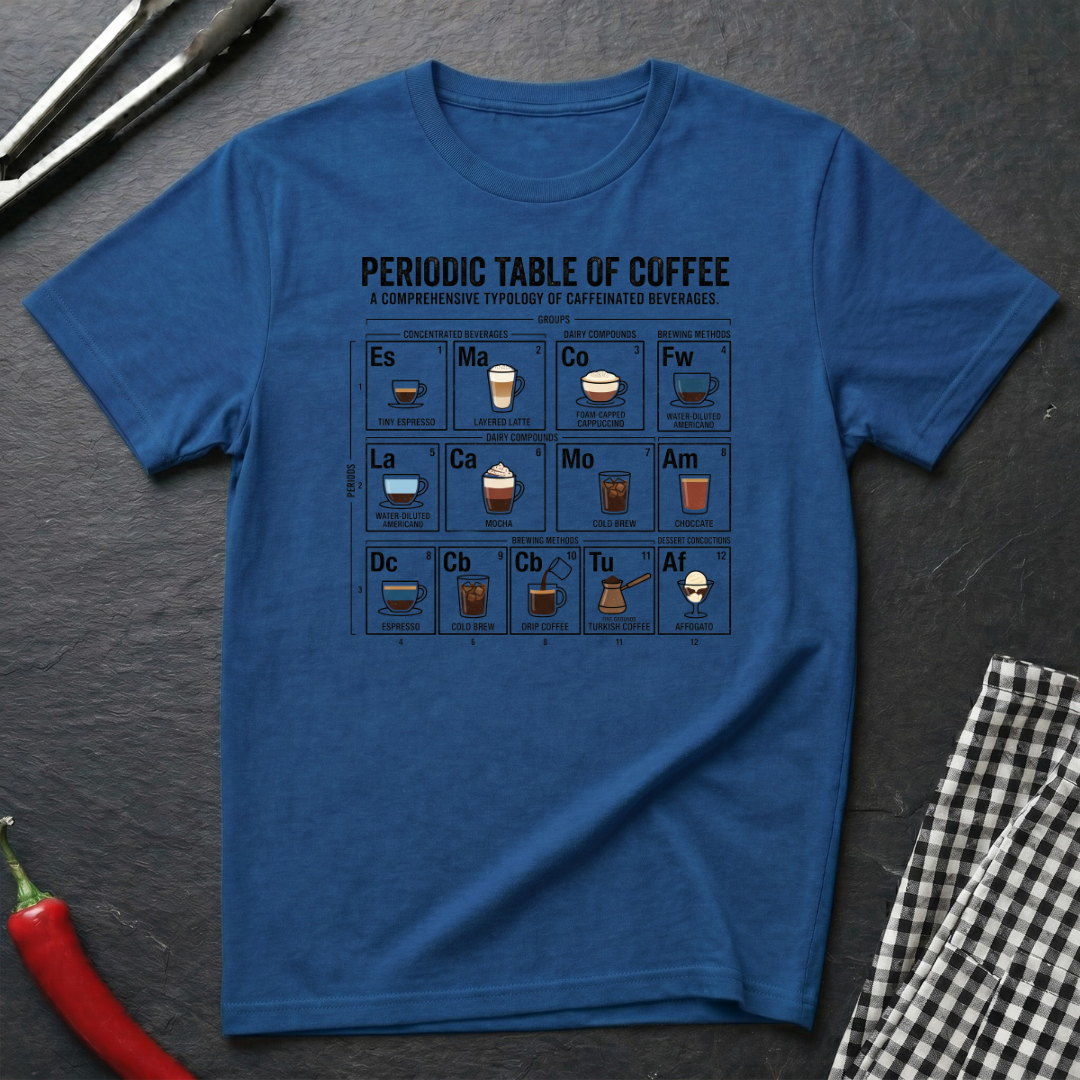 Periodic Table Of Coffee T-Shirt