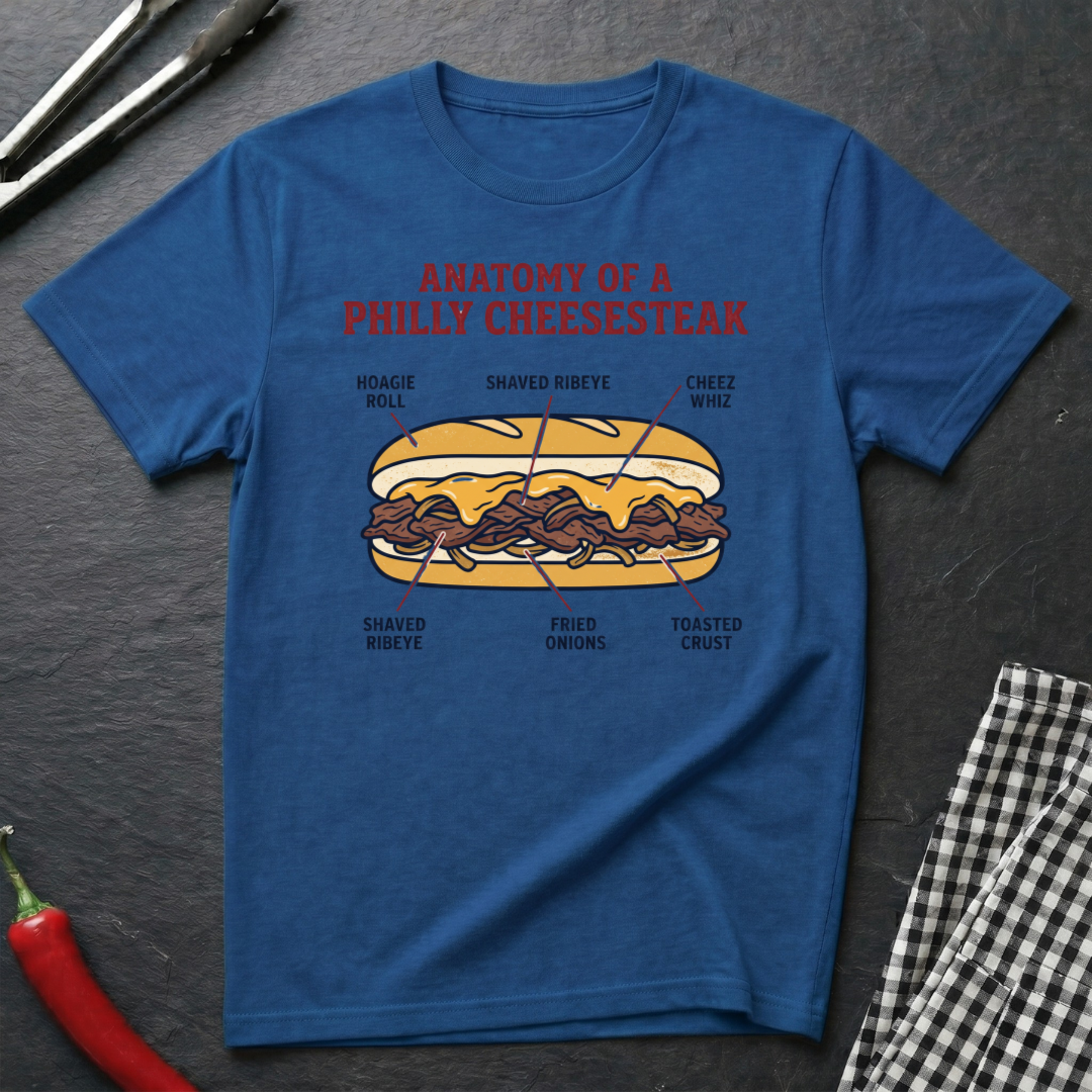 Cheesesteak Anatomy T-Shirt
