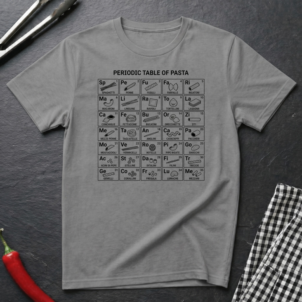 Periodic Table Of Pasta T-Shirt