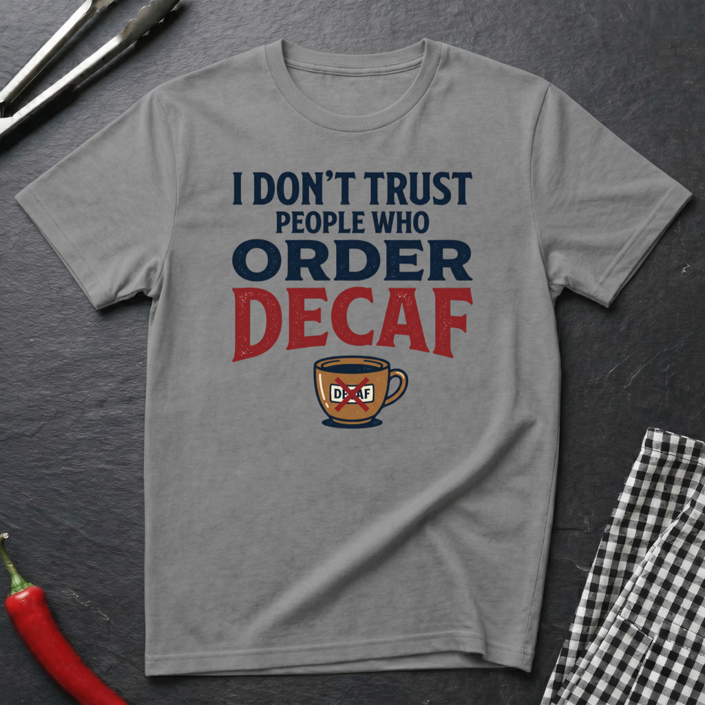 Don't Trust People Who Order Decaf T-Shirt