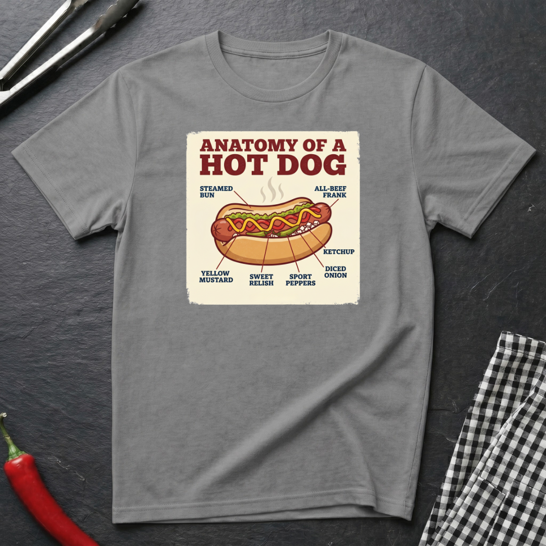Hot Dog Anatomy T-Shirt