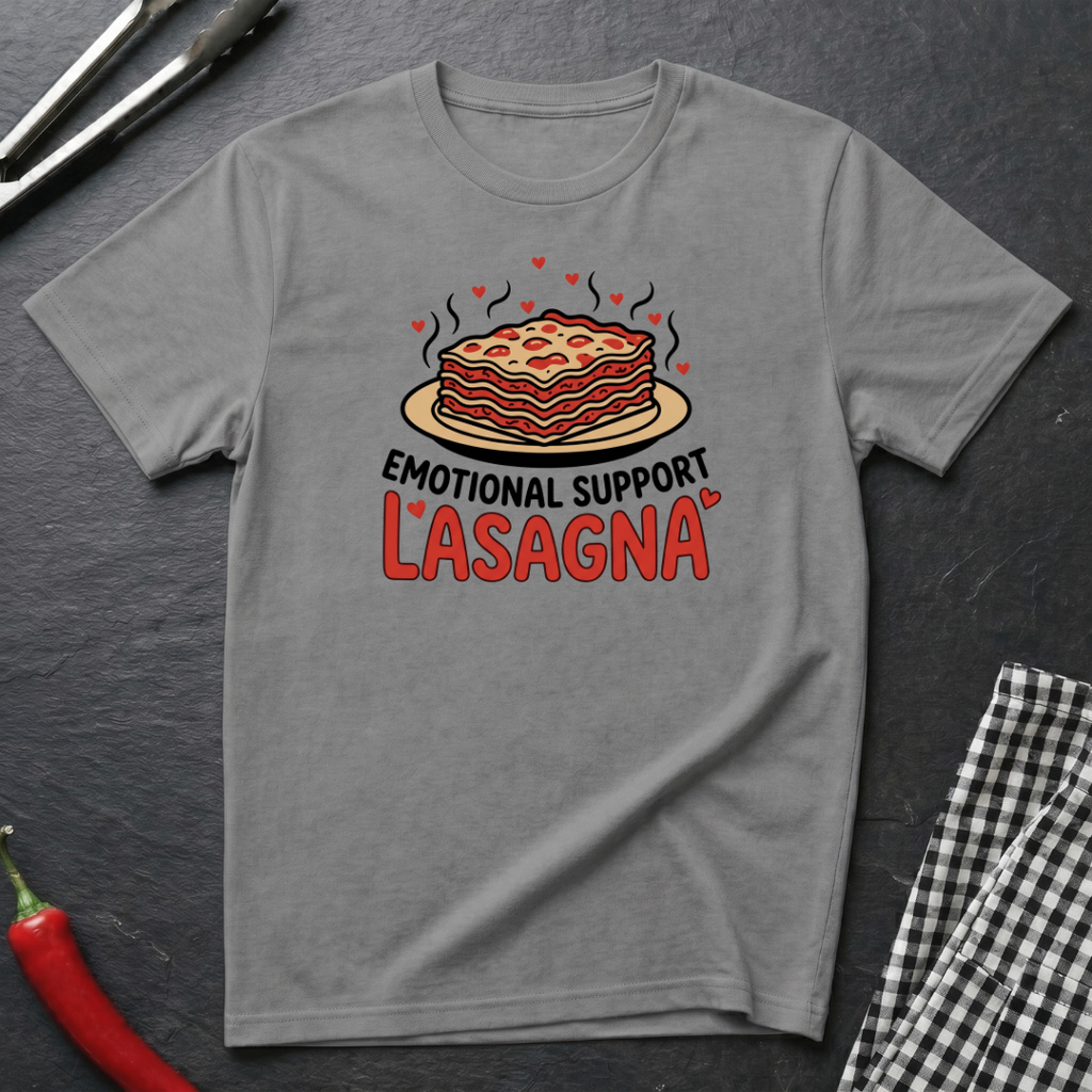 Emotional Support Lasagna T-Shirt