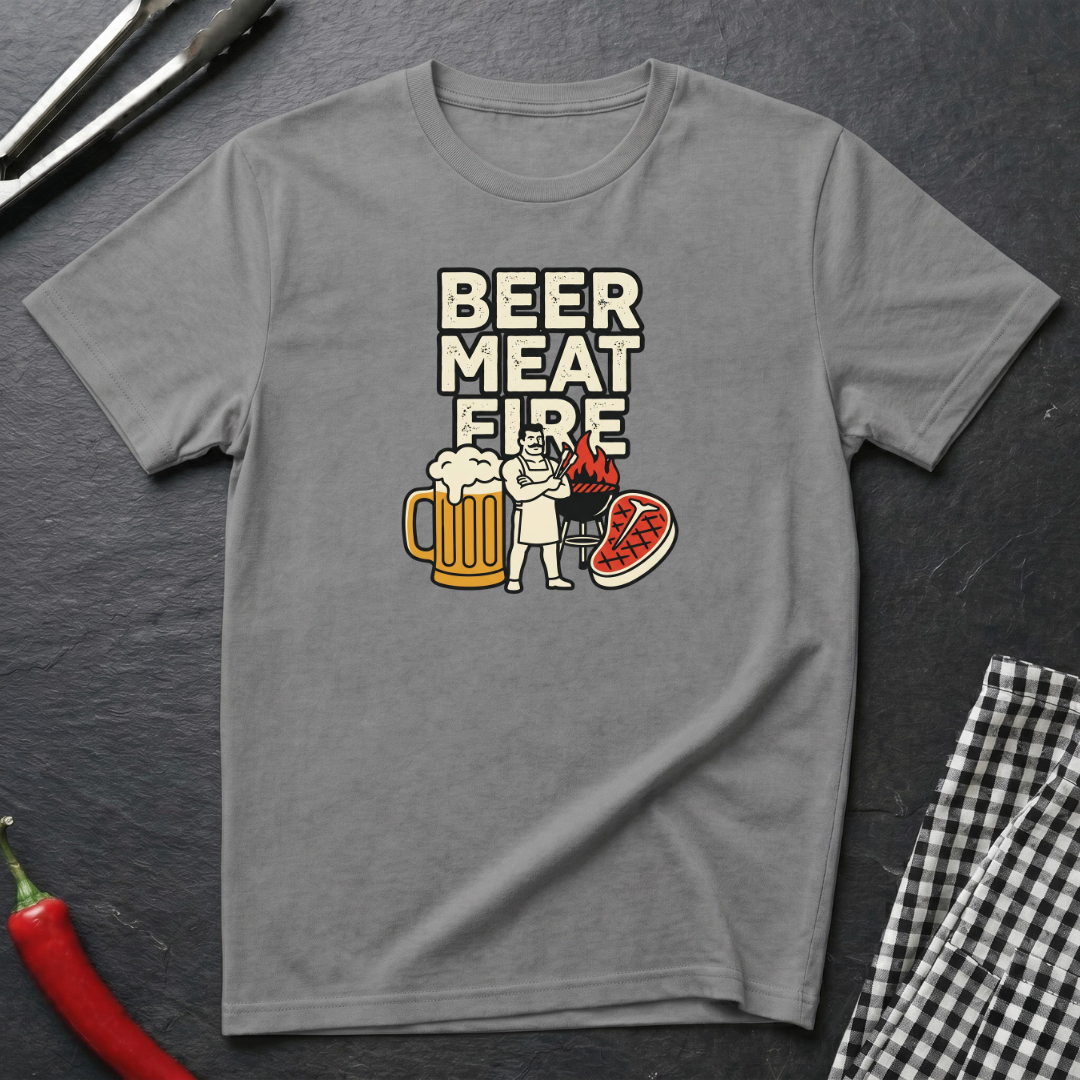 Beer Meat Fire T-Shirt