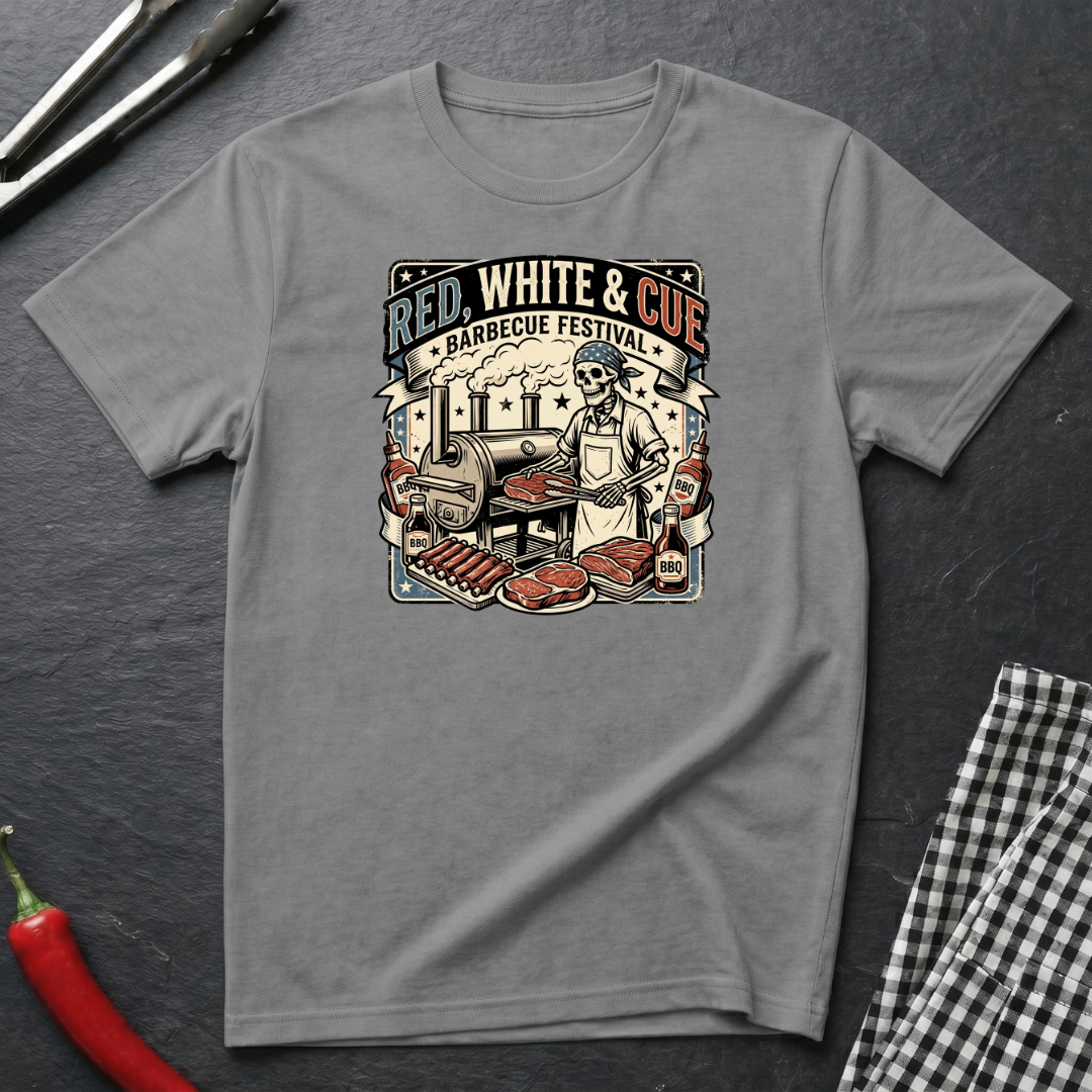 Red, White, & Cue T-Shirt