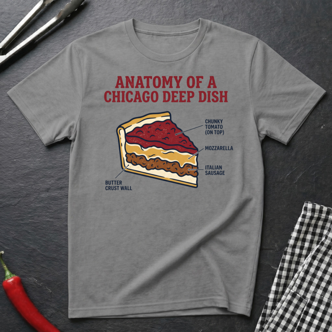Chicago Deep Dish Anatomy T-Shirt