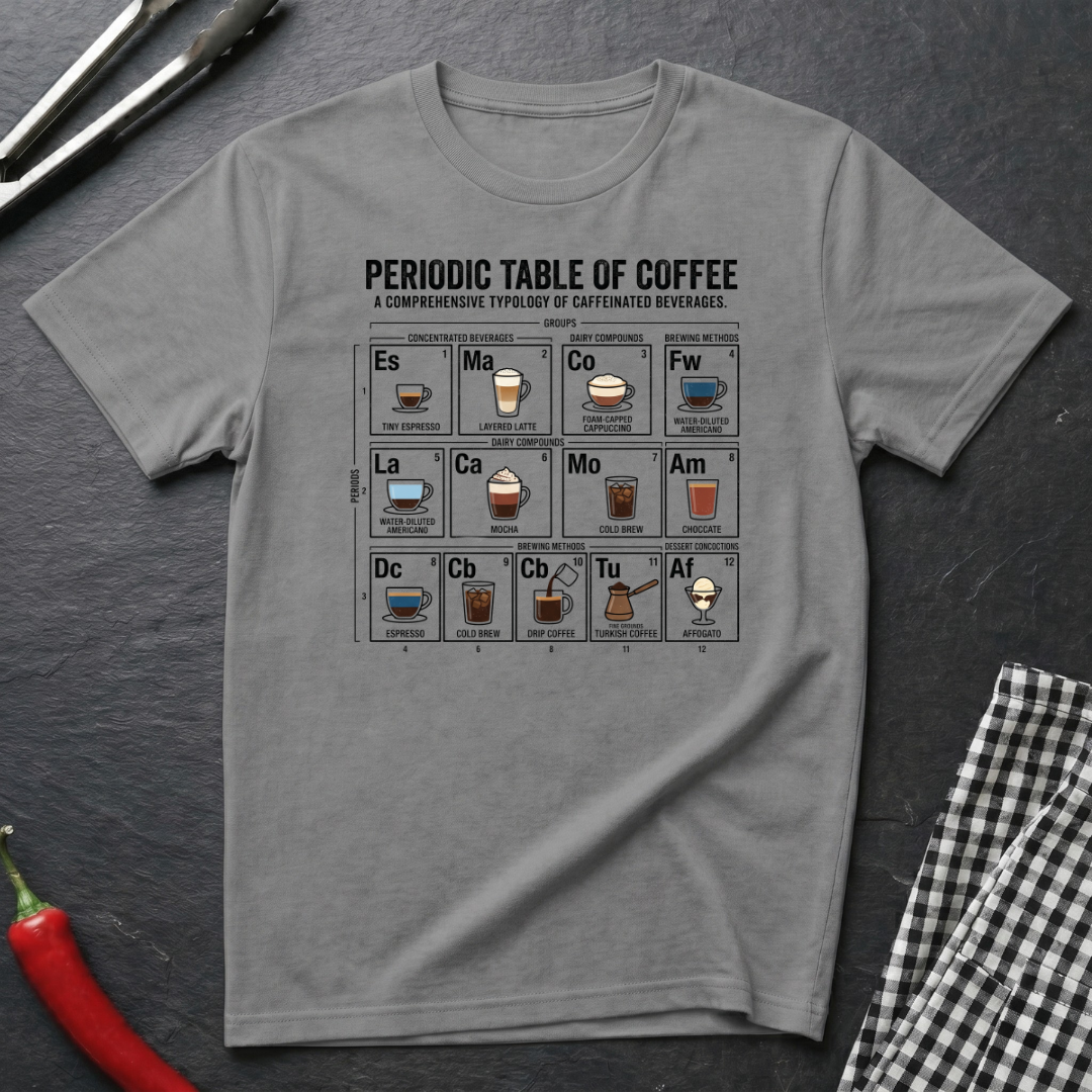 Periodic Table Of Coffee T-Shirt