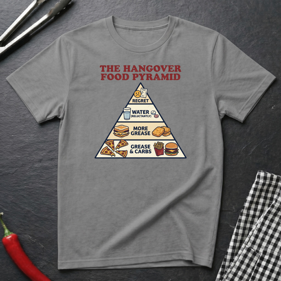 Hangover Food Pyramid T-Shirt