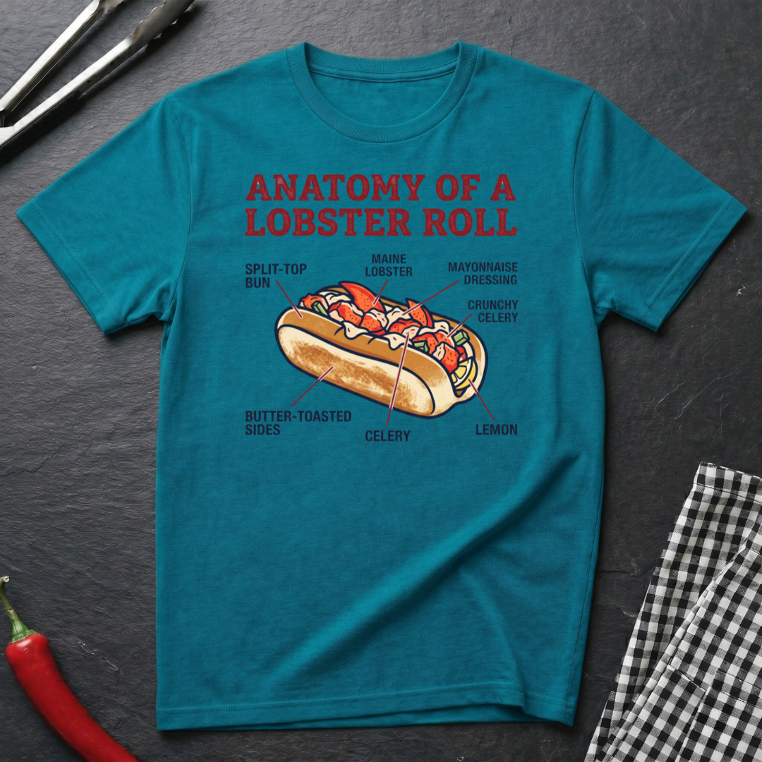 Lobster Roll Anatomy T-Shirt