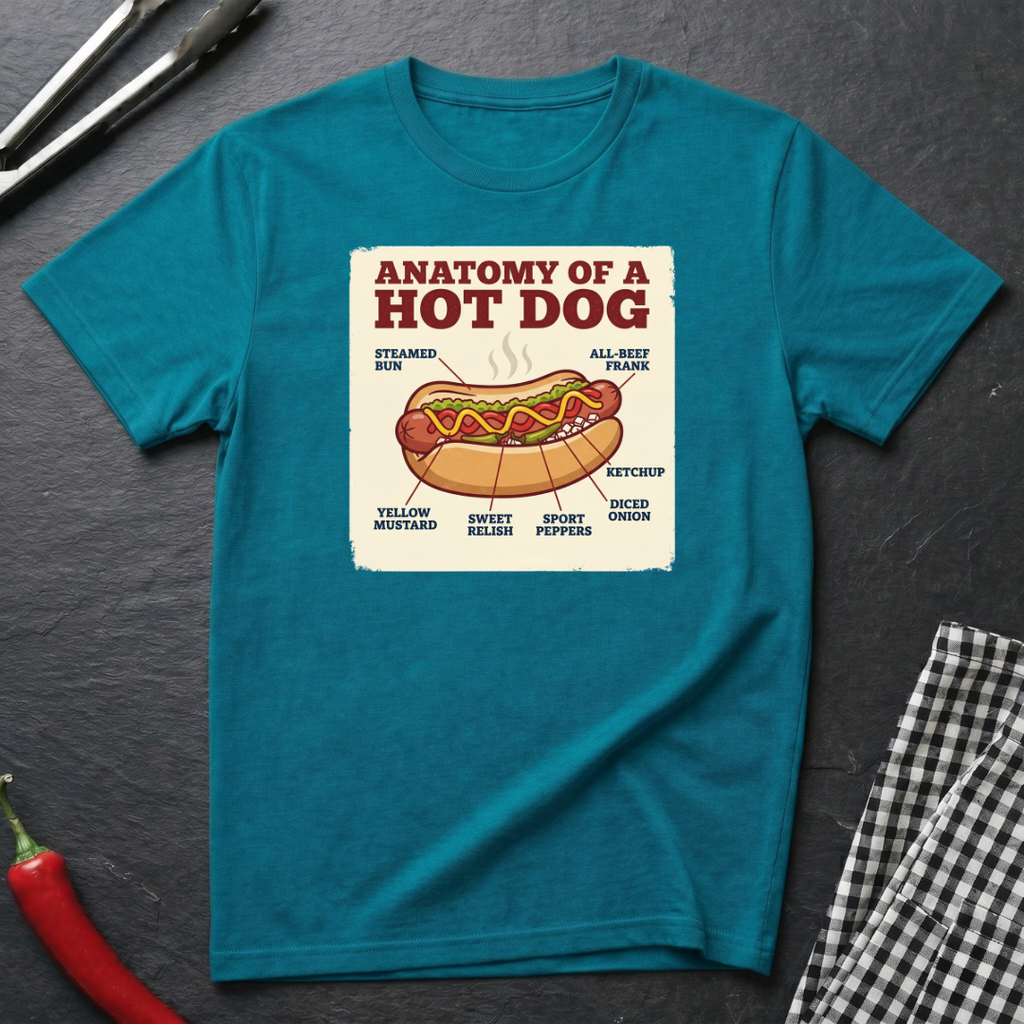 Hot Dog Anatomy T-Shirt