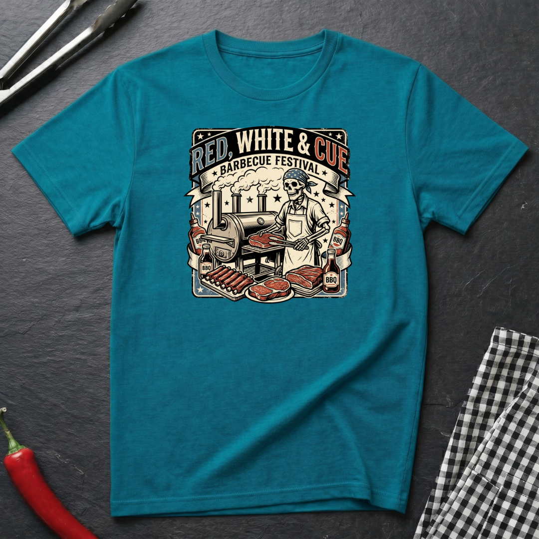Red, White, & Cue T-Shirt