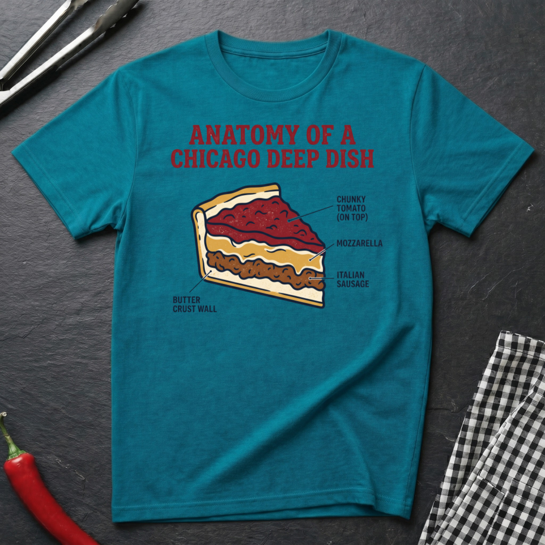 Chicago Deep Dish Anatomy T-Shirt