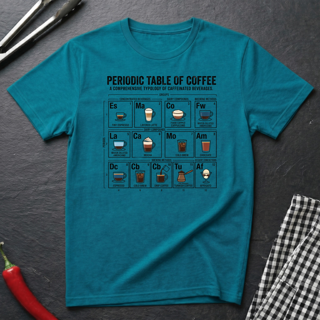 Periodic Table Of Coffee T-Shirt