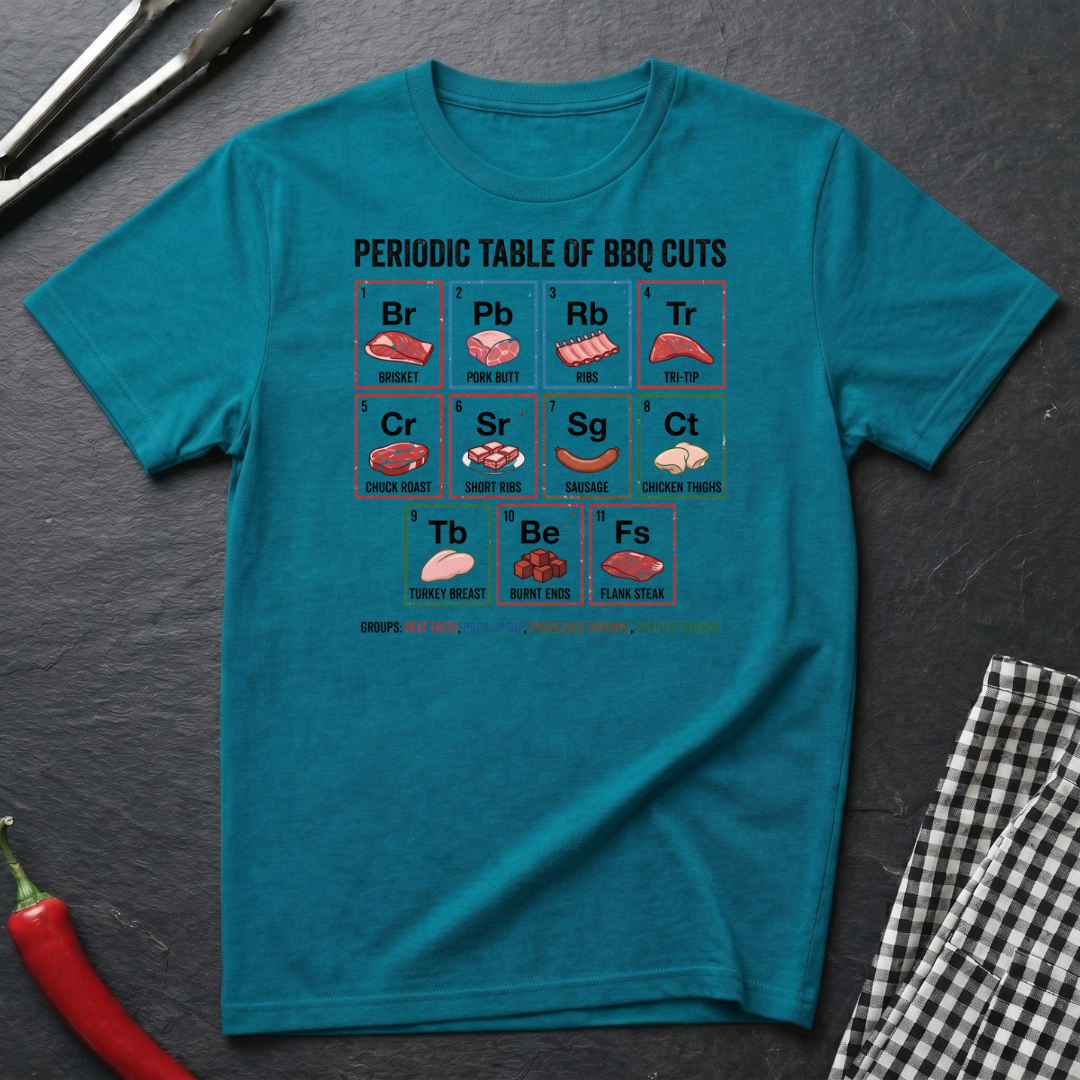 Periodic Table Of BBQ Cuts T-Shirt