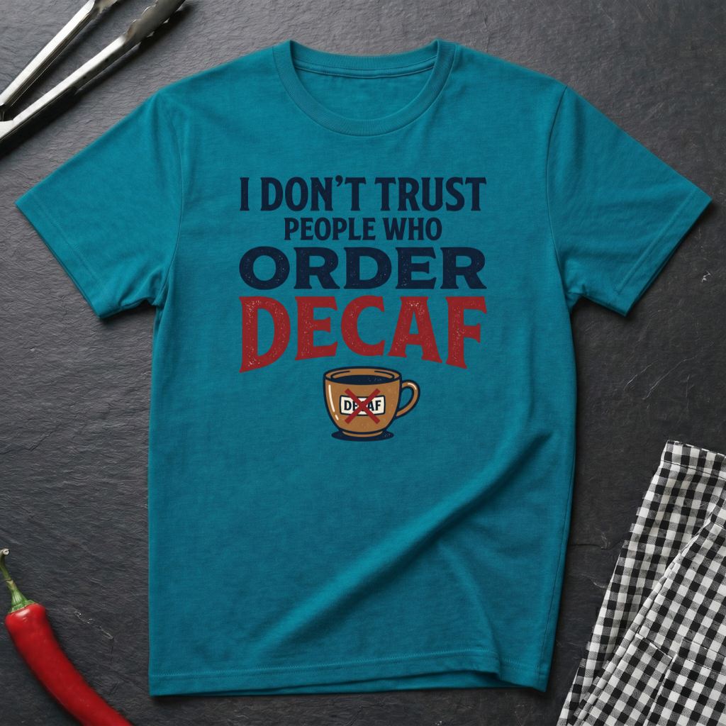 Don't Trust People Who Order Decaf T-Shirt