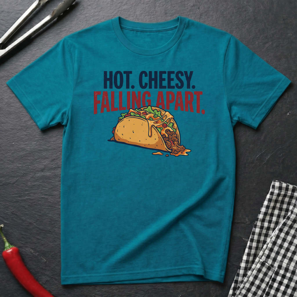 Hot. Cheesy. Falling Apart. T-Shirt