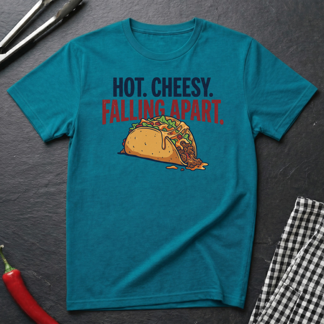 Hot. Cheesy. Falling Apart. T-Shirt